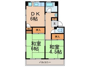 睦マンションの物件間取画像